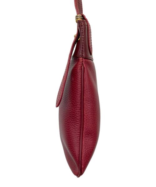 Cartier（カルティエ）Cartier (カルティエ) マストライン ショルダーバッグ ボルドーの古着・服飾アイテム