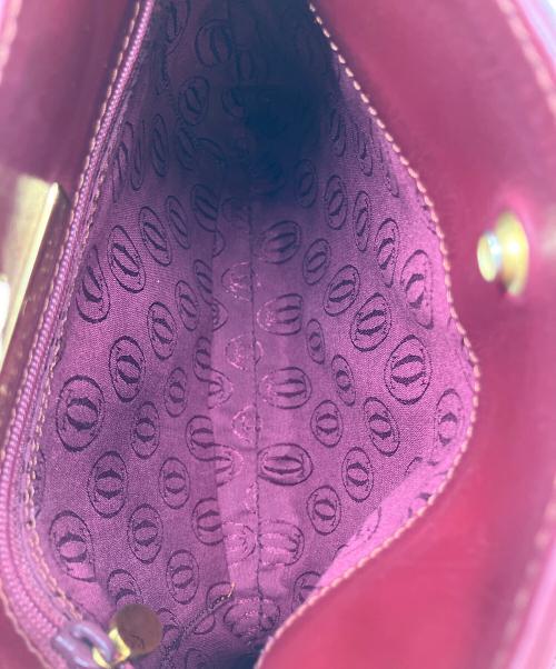 Cartier（カルティエ）Cartier (カルティエ) マストライン ショルダーバッグ ボルドーの古着・服飾アイテム