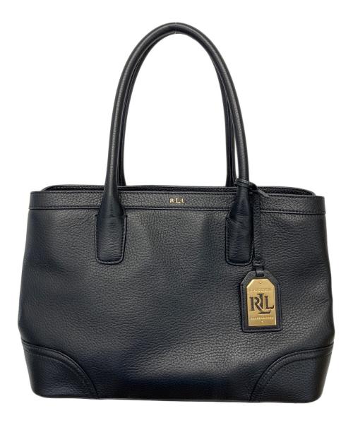 RALPH LAUREN（ラルフローレン）RALPH LAUREN (ラルフローレン) ハンドバッグ ブラックの古着・服飾アイテム