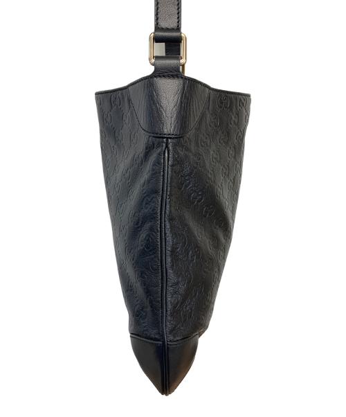 GUCCI（グッチ）GUCCI (グッチ) グッチシマ ショルダーバッグ ブラックの古着・服飾アイテム