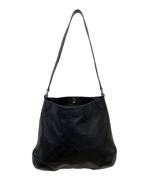 GUCCI（グッチ）GUCCI (グッチ) グッチシマ ショルダーバッグ ブラックの古着・服飾アイテム