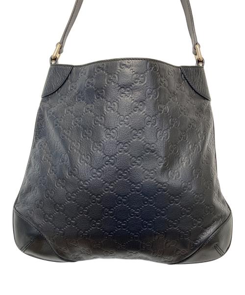 GUCCI（グッチ）GUCCI (グッチ) グッチシマ ショルダーバッグ ブラックの古着・服飾アイテム