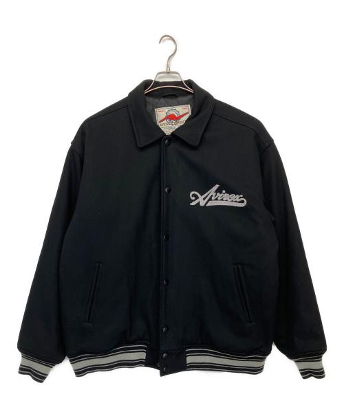 AVIREX（アヴィレックス）AVIREX (アヴィレックス) ウールジャケット varsity アメカジ ブラック サイズ:XLの古着・服飾アイテム