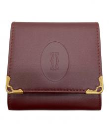Cartier（カルティエ）の古着「マストライン　コインケース」｜ボルドー