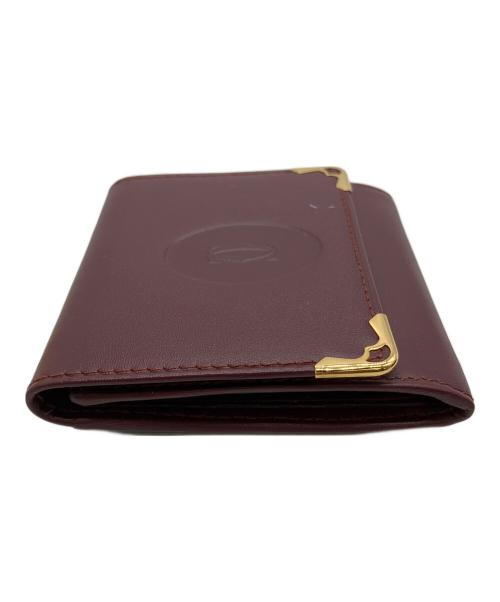 Cartier（カルティエ）Cartier (カルティエ) マストライン　コインケース ボルドーの古着・服飾アイテム