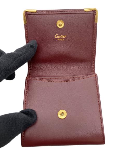 Cartier（カルティエ）Cartier (カルティエ) マストライン　コインケース ボルドーの古着・服飾アイテム