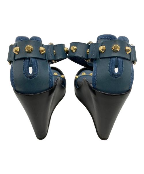 BALENCIAGA（バレンシアガ）BALENCIAGA (バレンシアガ) ストラップサンダル ブルー サイズ:38の古着・服飾アイテム