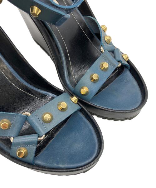 BALENCIAGA（バレンシアガ）BALENCIAGA (バレンシアガ) ストラップサンダル ブルー サイズ:38の古着・服飾アイテム