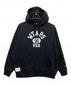 Champion×WTAPSチャンピオン×ダブルタップス）の古着「プルオーバーパーカー」｜ブラック