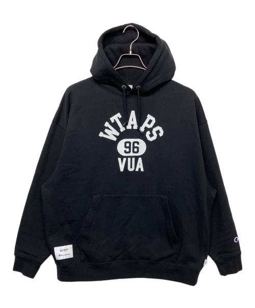 Champion（チャンピオン）Champion (チャンピオン) WTAPS (ダブルタップス) プルオーバーパーカー ブラック サイズ:XLの古着・服飾アイテム