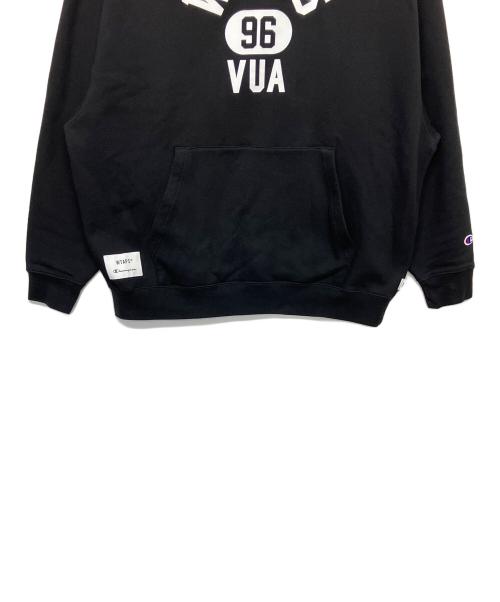 Champion（チャンピオン）Champion (チャンピオン) WTAPS (ダブルタップス) プルオーバーパーカー ブラック サイズ:XLの古着・服飾アイテム
