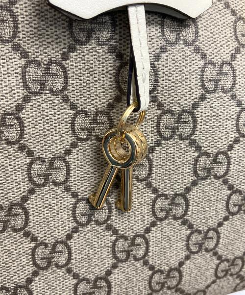 GUCCI（グッチ）GUCCI (グッチ) GGスプリーム パドロックチェーントートバッグ 角スレ・内部ヨゴレ有の古着・服飾アイテム