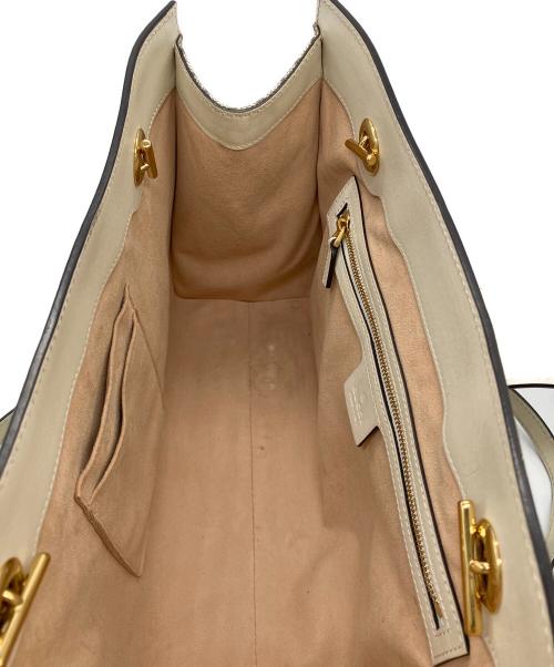 GUCCI（グッチ）GUCCI (グッチ) GGスプリーム パドロックチェーントートバッグ 角スレ・内部ヨゴレ有の古着・服飾アイテム