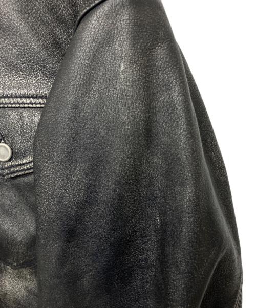 MAISON SPECIAL（メゾンスペシャル）MAISON SPECIAL (メゾンスペシャル) Buffalo Leather Prime-Over 3rd Jacket ブラック サイズ:02の古着・服飾アイテム