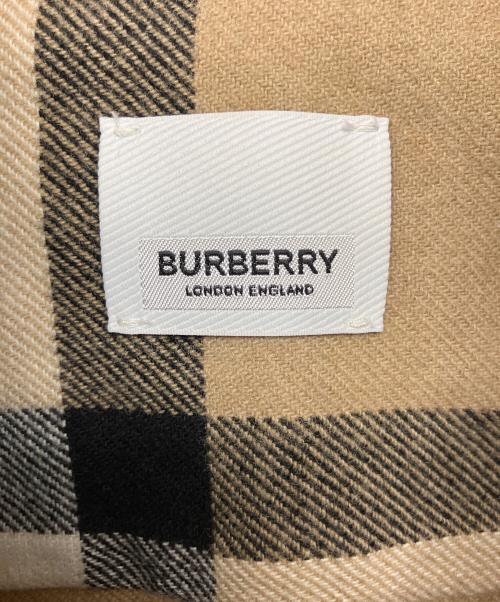 BURBERRY（バーバリー）BURBERRY (バーバリー) CHECK BUTTON FRONT SHIRT　オーバーサイズシャツ ベージュ サイズ:XLの古着・服飾アイテム