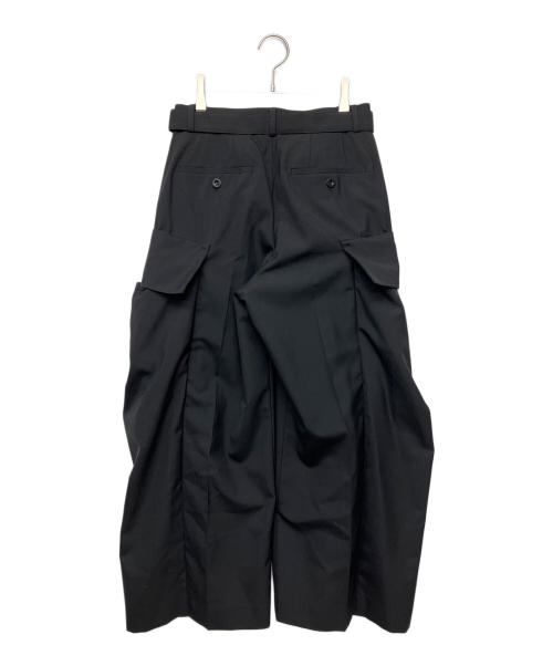 sacai（サカイ）sacai (サカイ) カーゴスーツパンツ ブラック サイズ:０ 未使用品の古着・服飾アイテム