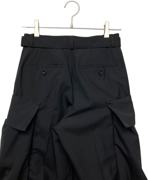 sacai（サカイ）sacai (サカイ) カーゴスーツパンツ ブラック サイズ:０ 未使用品の古着・服飾アイテム