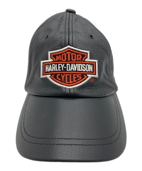 HARLEY-DAVIDSON（ハーレーダビッドソン）HARLEY-DAVIDSON (ハーレーダビッドソン) レザーキャップ　99464-06V ブラックの古着・服飾アイテム