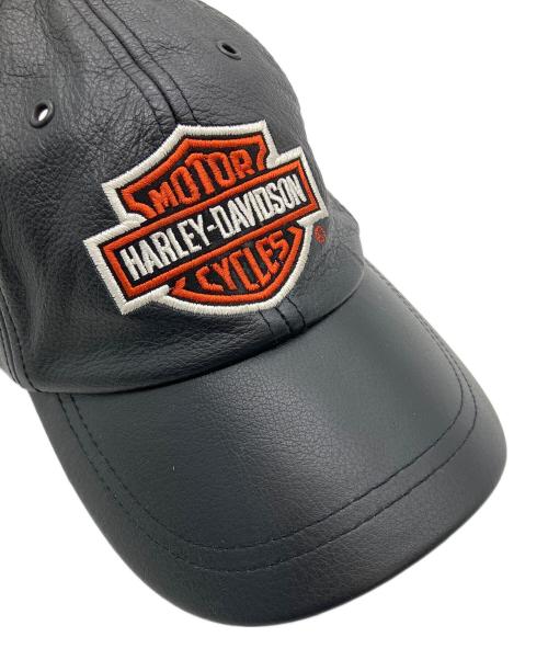HARLEY-DAVIDSON（ハーレーダビッドソン）HARLEY-DAVIDSON (ハーレーダビッドソン) レザーキャップ　99464-06V ブラックの古着・服飾アイテム