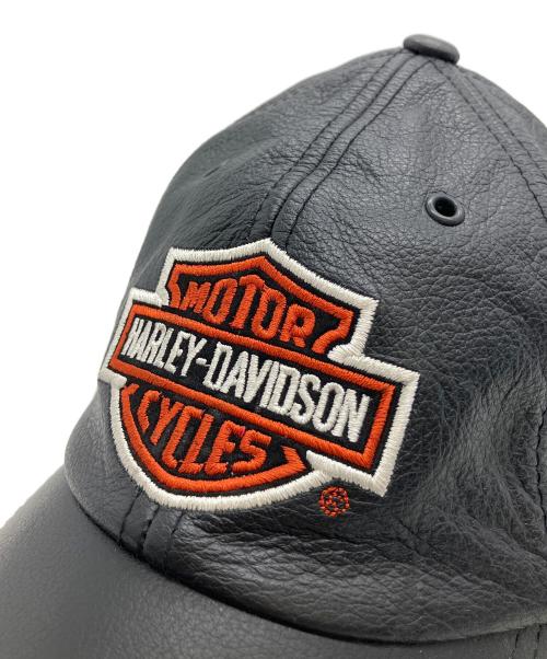 HARLEY-DAVIDSON（ハーレーダビッドソン）HARLEY-DAVIDSON (ハーレーダビッドソン) レザーキャップ　99464-06V ブラックの古着・服飾アイテム