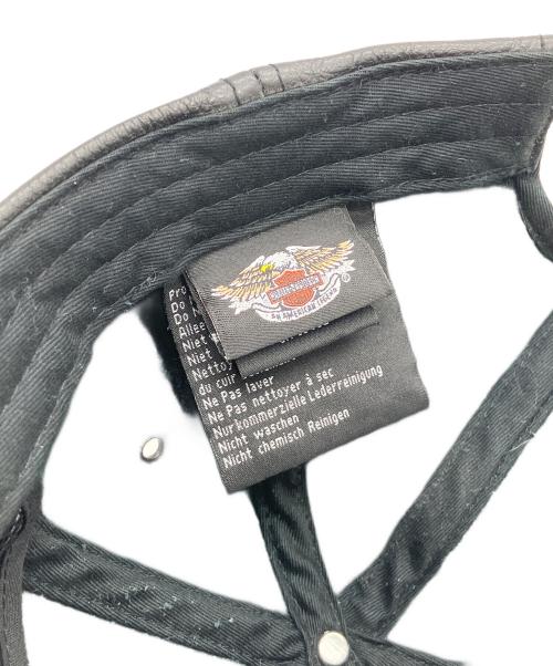 HARLEY-DAVIDSON（ハーレーダビッドソン）HARLEY-DAVIDSON (ハーレーダビッドソン) レザーキャップ　99464-06V ブラックの古着・服飾アイテム