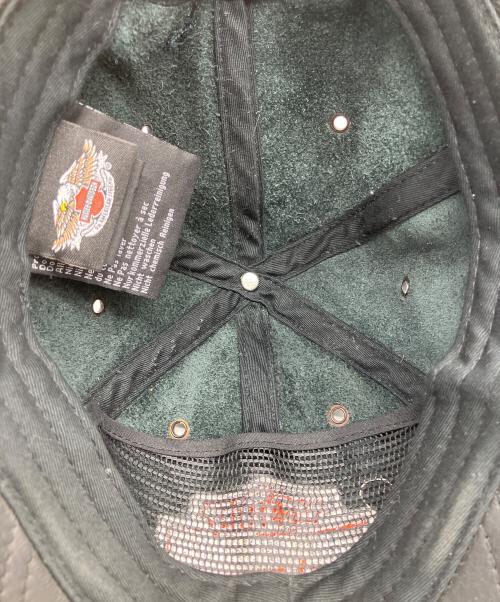 HARLEY-DAVIDSON（ハーレーダビッドソン）HARLEY-DAVIDSON (ハーレーダビッドソン) レザーキャップ　99464-06V ブラックの古着・服飾アイテム