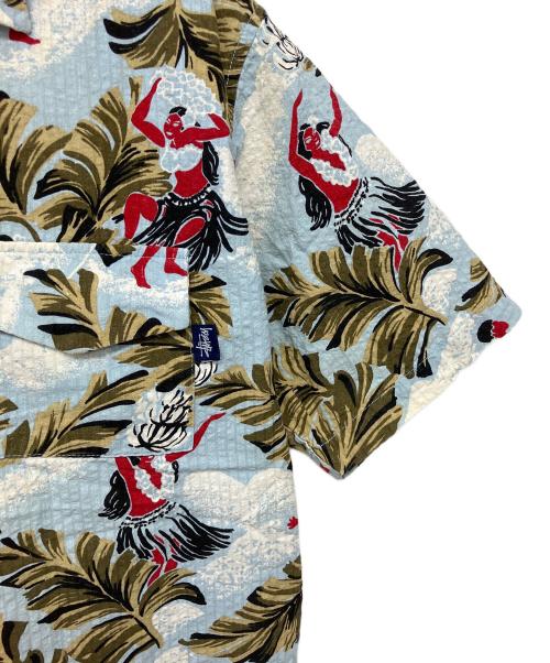 stussy（ステューシー）stussy (ステューシー) アロハシャツ　90s 紺タグ ブルー サイズ:Mの古着・服飾アイテム