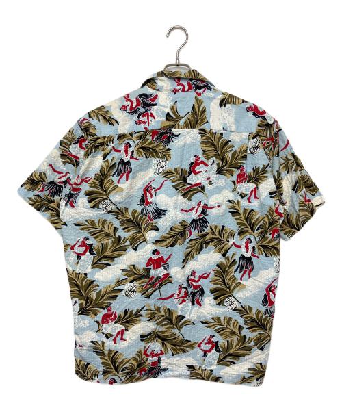 stussy（ステューシー）stussy (ステューシー) アロハシャツ　90s 紺タグ ブルー サイズ:Mの古着・服飾アイテム