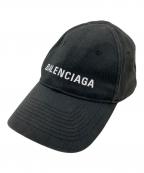 BALENCIAGAバレンシアガ）の古着「刺繍ロゴキャップ」｜ブラック