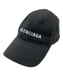 BALENCIAGA（バレンシアガ）の古着「刺繍ロゴキャップ」｜ブラック
