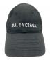 BALENCIAGA (バレンシアガ) 刺繍ロゴキャップ ブラック サイズ:L　58：15000円
