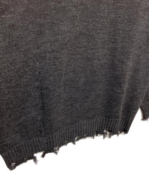 s'yte（サイト）s'yte (サイト) UU-K40-613　ダメージ加工セーター グレー サイズ:３の古着・服飾アイテム
