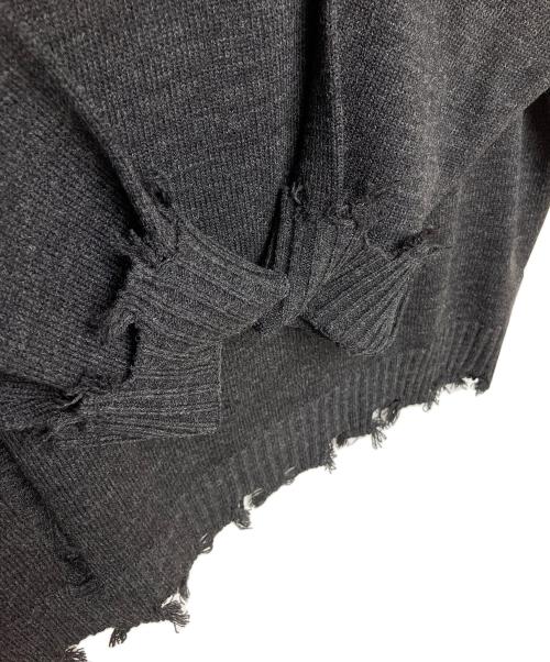 s'yte（サイト）s'yte (サイト) UU-K40-613　ダメージ加工セーター グレー サイズ:３の古着・服飾アイテム