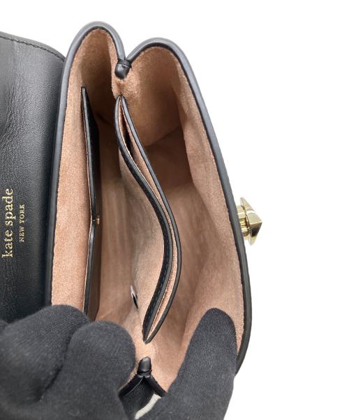 Kate Spade（ケイトスペード）Kate Spade (ケイトスペード) チェーンショルダーバッグ ブラックの古着・服飾アイテム