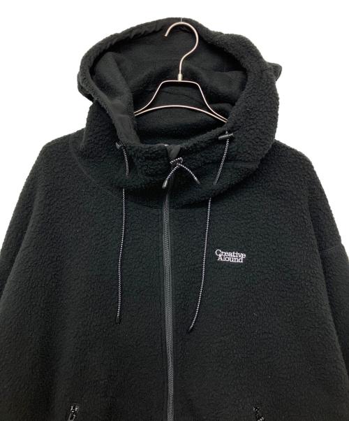 ALOUND（アラウンド）ALOUND (アラウンド) VENTILATION FLEECE JACKET フリースジャケット ブラック サイズ:Mの古着・服飾アイテム