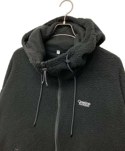 ALOUND（アラウンド）ALOUND (アラウンド) VENTILATION FLEECE JACKET フリースジャケット ブラック サイズ:Mの古着・服飾アイテム
