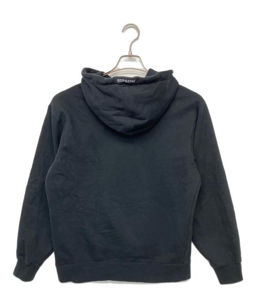 NIKE（ナイキ）NIKE (ナイキ) SUPREME (シュプリーム) Leather Applique Hooded Sweatshirt 19AW ブラック サイズ:Sの古着・服飾アイテム