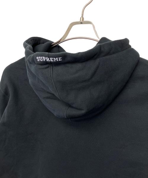NIKE（ナイキ）NIKE (ナイキ) SUPREME (シュプリーム) Leather Applique Hooded Sweatshirt 19AW ブラック サイズ:Sの古着・服飾アイテム