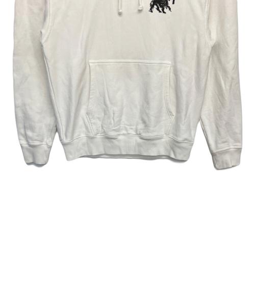 stussy（ステューシー）stussy (ステューシー) プルオーバーパーカー ホワイト サイズ:Lの古着・服飾アイテム