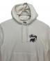 stussy (ステューシー) プルオーバーパーカー ホワイト サイズ:L：12000円