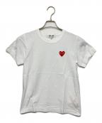 PLAY COMME des GARCONSプレイコムデギャルソン）の古着「半袖カットソー」｜ホワイト