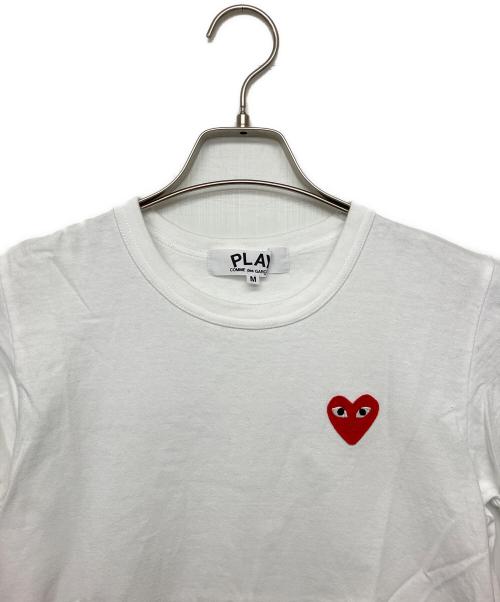 PLAY COMME des GARCONS（プレイコムデギャルソン）PLAY COMME des GARCONS (プレイコムデギャルソン) 半袖カットソー ホワイト サイズ:Mの古着・服飾アイテム