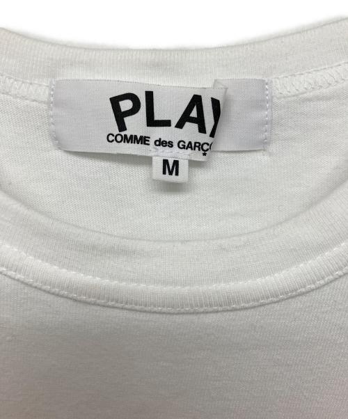 PLAY COMME des GARCONS（プレイコムデギャルソン）PLAY COMME des GARCONS (プレイコムデギャルソン) 半袖カットソー ホワイト サイズ:Mの古着・服飾アイテム
