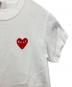中古・古着 PLAY COMME des GARCONS (プレイコムデギャルソン) 半袖カットソー ホワイト サイズ:M：10000円