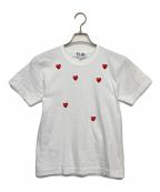 PLAY COMME des GARCONSプレイコムデギャルソン）の古着「半袖カットソー」｜ホワイト
