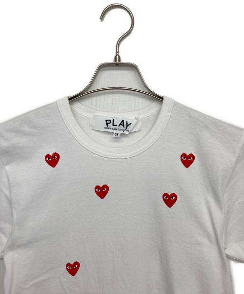 PLAY COMME des GARCONS（プレイコムデギャルソン）PLAY COMME des GARCONS (プレイコムデギャルソン) 半袖カットソー ホワイト サイズ:XSの古着・服飾アイテム