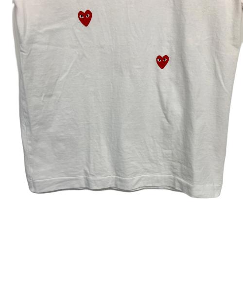 PLAY COMME des GARCONS（プレイコムデギャルソン）PLAY COMME des GARCONS (プレイコムデギャルソン) 半袖カットソー ホワイト サイズ:XSの古着・服飾アイテム