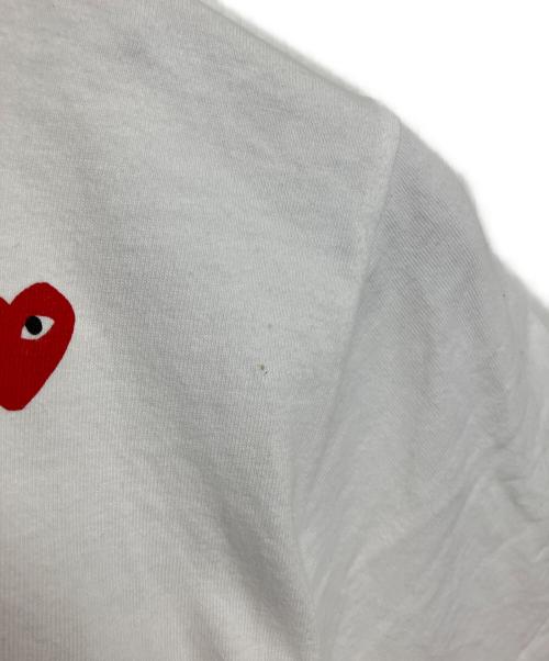 PLAY COMME des GARCONS（プレイコムデギャルソン）PLAY COMME des GARCONS (プレイコムデギャルソン) 半袖カットソー ホワイト サイズ:XSの古着・服飾アイテム