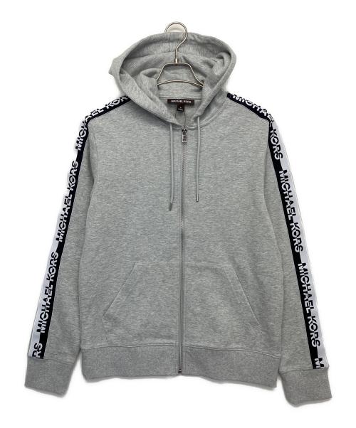 MICHAEL KORS（マイケル・コース）MICHAEL KORS (マイケル・コース) ロゴジップパーカー ライトグレー サイズ:Mの古着・服飾アイテム