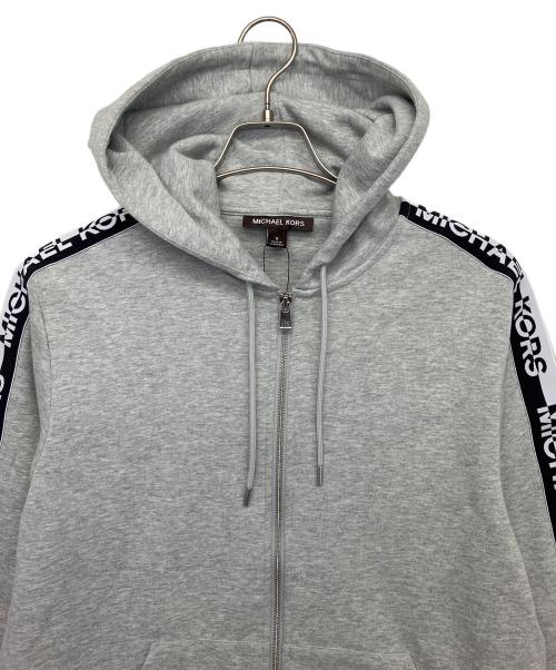 MICHAEL KORS（マイケル・コース）MICHAEL KORS (マイケル・コース) ロゴジップパーカー ライトグレー サイズ:Mの古着・服飾アイテム